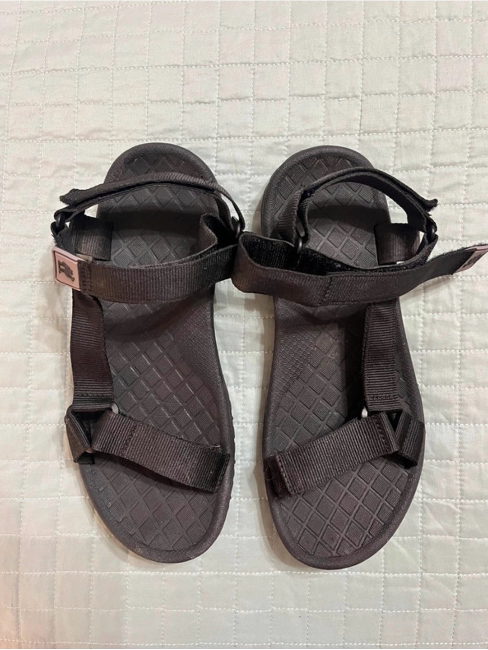 Women’s Black Adjustable Strap Sandals